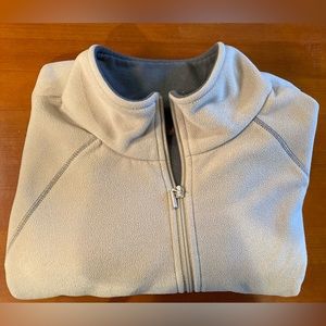Timberland Mens Fleece Pullover Sweater 1/2 Zip Tan EUC!
